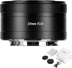 7artisans 27mm F2.8 Auto Focus Camera Lens for Sony E Mount,APS-C,Large Aperture, Prime,STM AF Cameras Lenses for A5000 A5100 A6000 A6100 A6300 A6400 A6500 A6600 NEX-3 NEX-3N NEX-3R NEX-5T