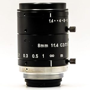 GOYO - GM6HR38014MCN 6 Megapixel Fixed Focal Lens, 2/3" Format, C-Mount, 8mm Focal Length, 170lp/mm, MEGA6 GMHR3 Series