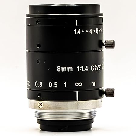 GOYO – GM6HR38014MCN 6 Megapixel Fixed Focal Lens, 2/3″ Format, C-Mount, 8mm Focal Length, 170lp/mm, MEGA6 GMHR3 Series