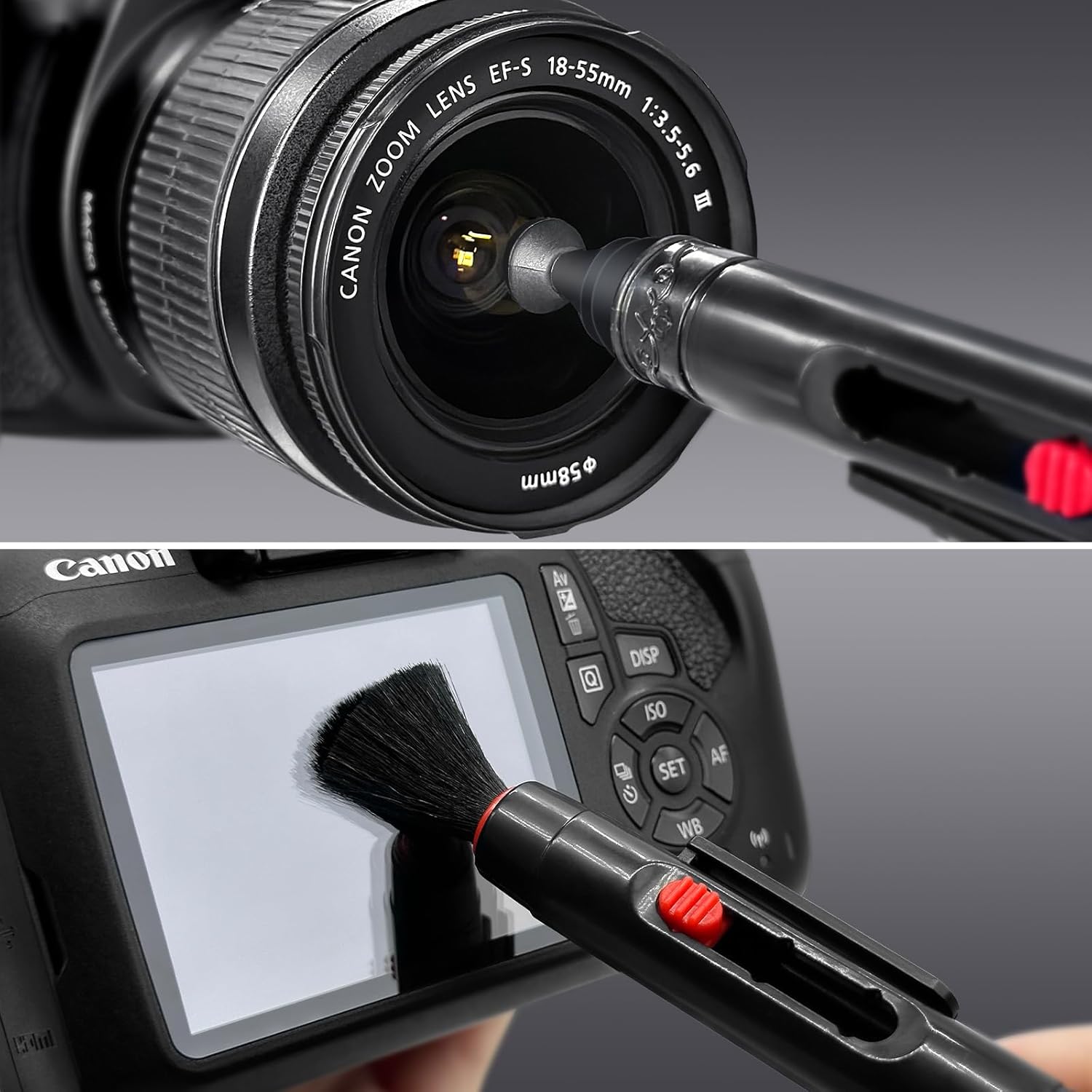 Camera Lens Cleaning Kit, 10-in-1 Camera Cleaning Kit, Camera Lens Cleaner and Camera Accessories, Includes Lens Cleaning Kit/Lens Cleaner/Lens Cleaning Pen/Soft Brush