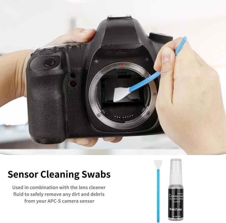 Professional DSLR Camera Cleaning Kit with APS-C Cleaning Swabs, Microfiber Cloths, Camera Cleaning Pen, for Camera Lens, Optical Lens and Digital SLR Cameras.